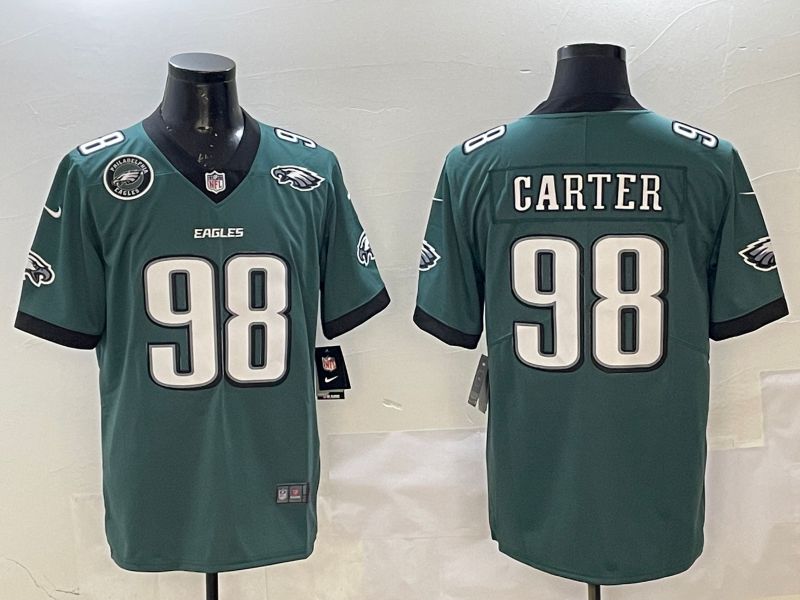 Men Philadelphia Eagles #98 Carter Green Second generation Nike 2025 Limited NFL Jersey style 6->philadelphia eagles->NFL Jersey
